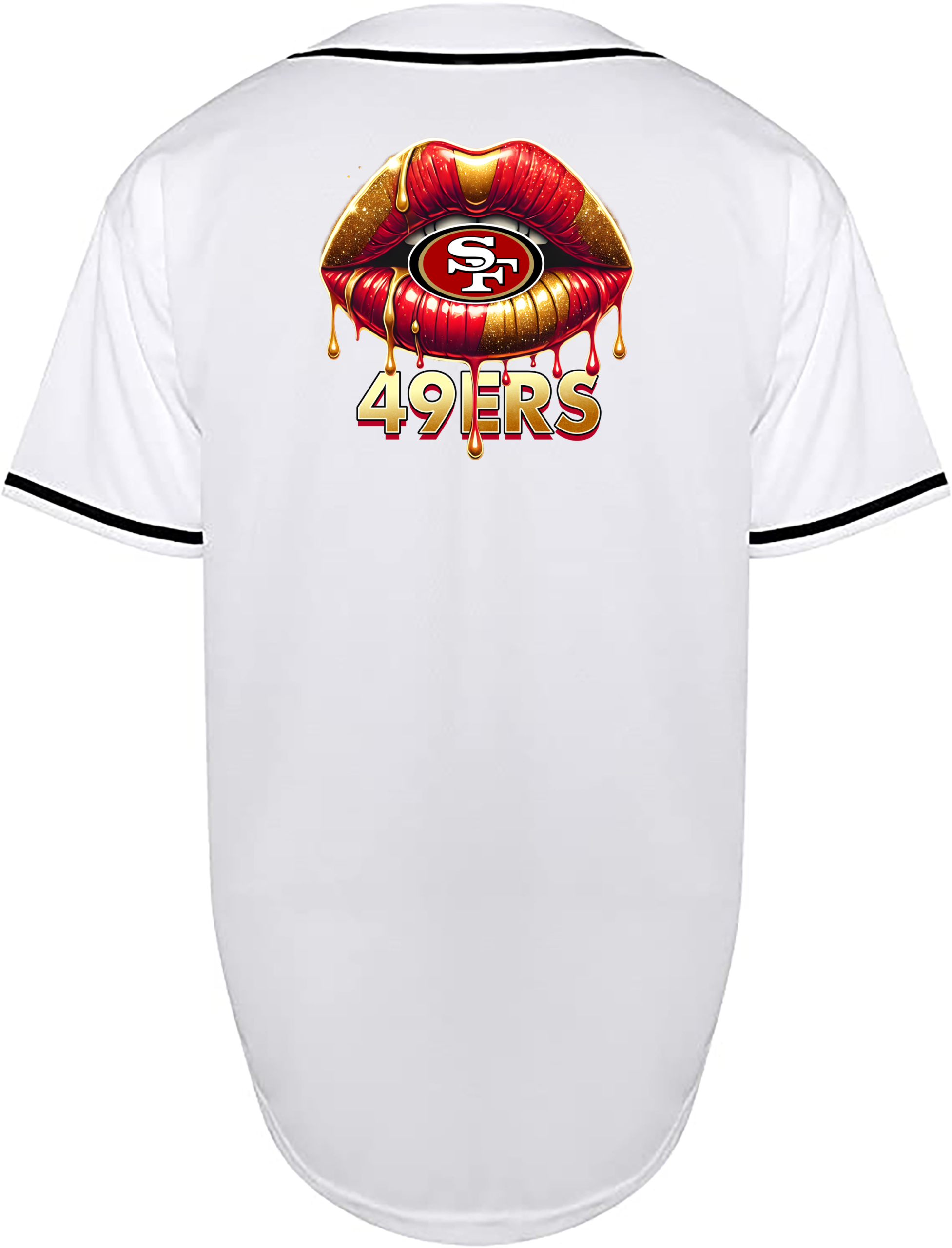 Custom 49ers Lips Jersey