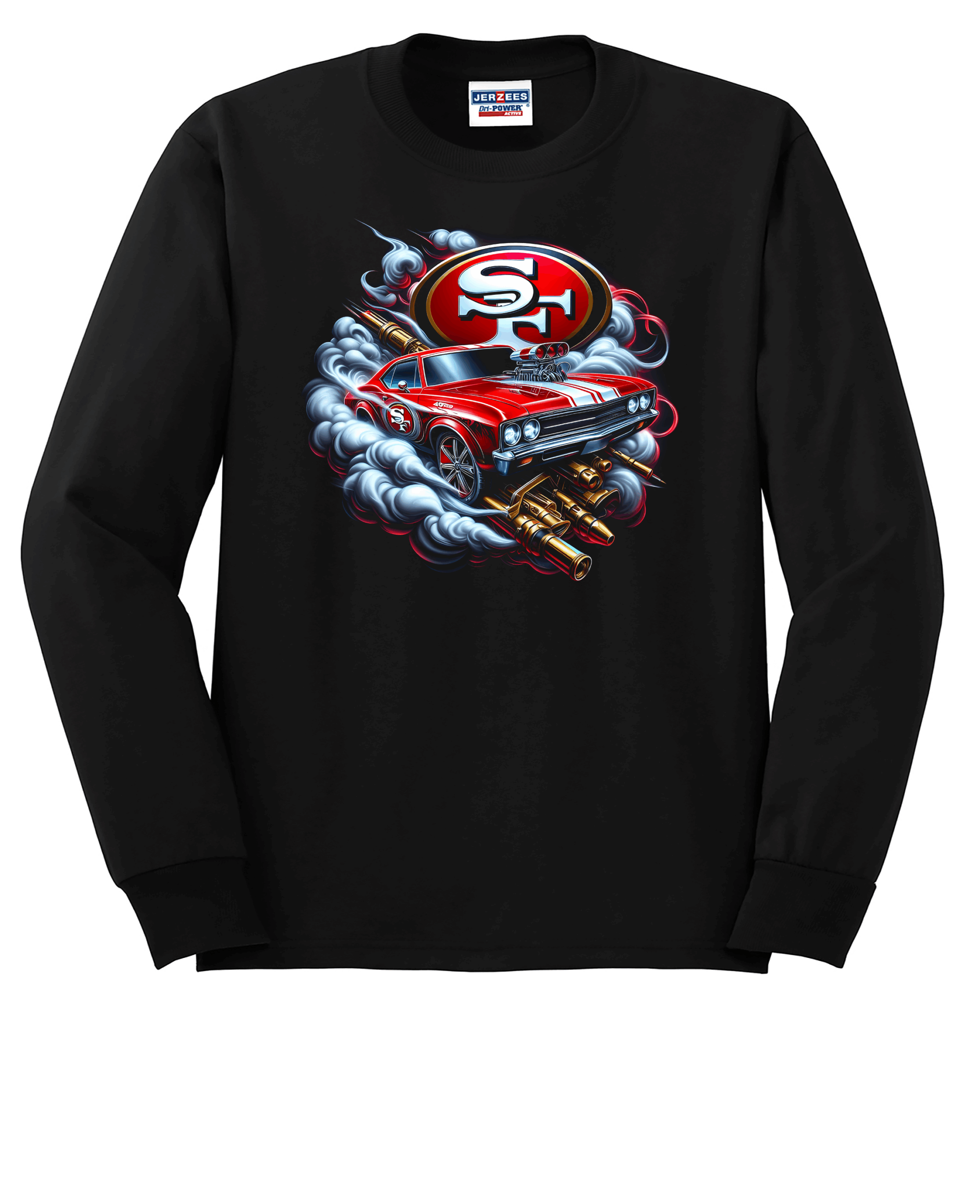 Custom 49ers Muscle Car Crew Neck Sweatshirt