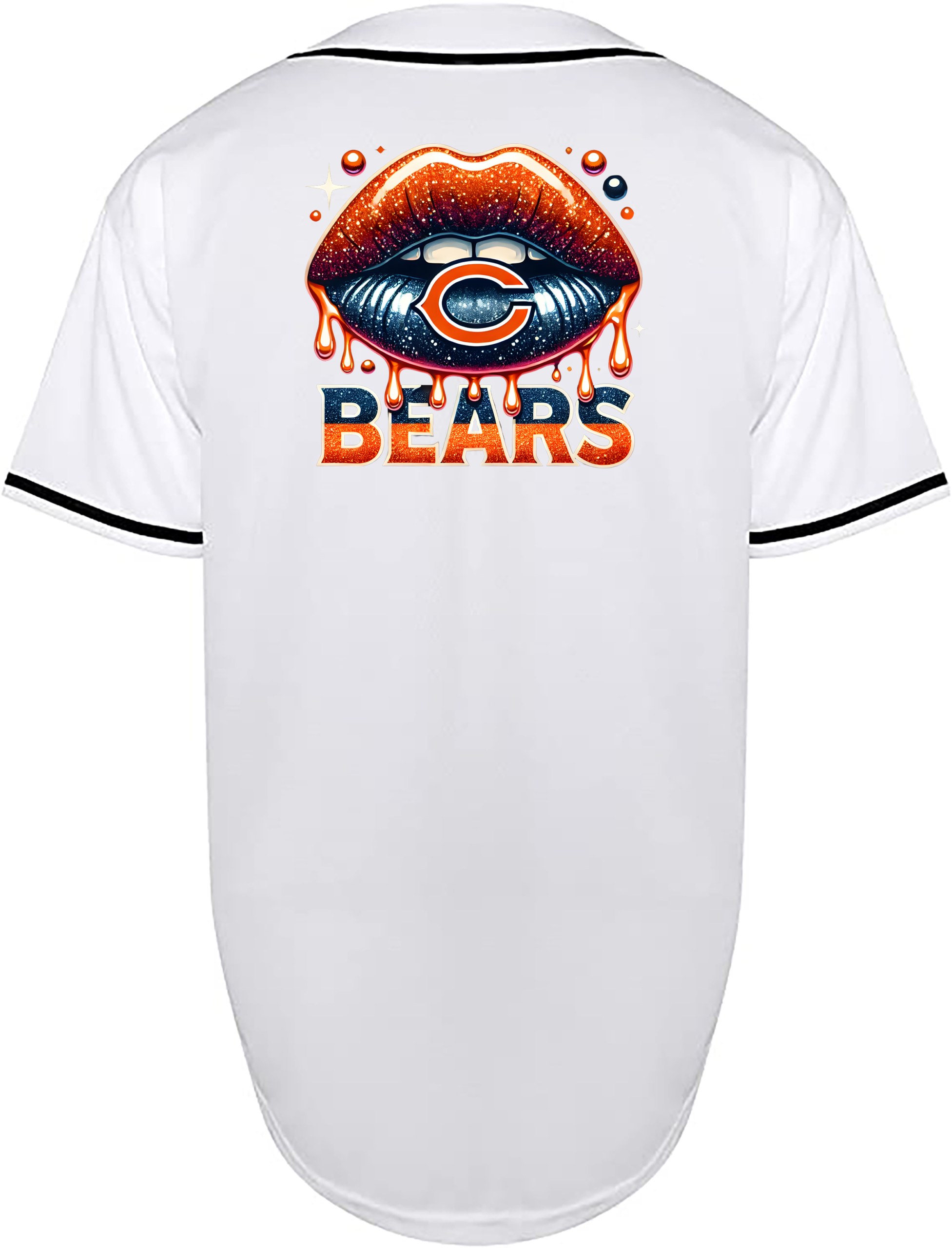 Custom Bears Lips Jersey