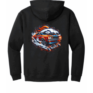 Custom Broncos Muscle Car Hoodie