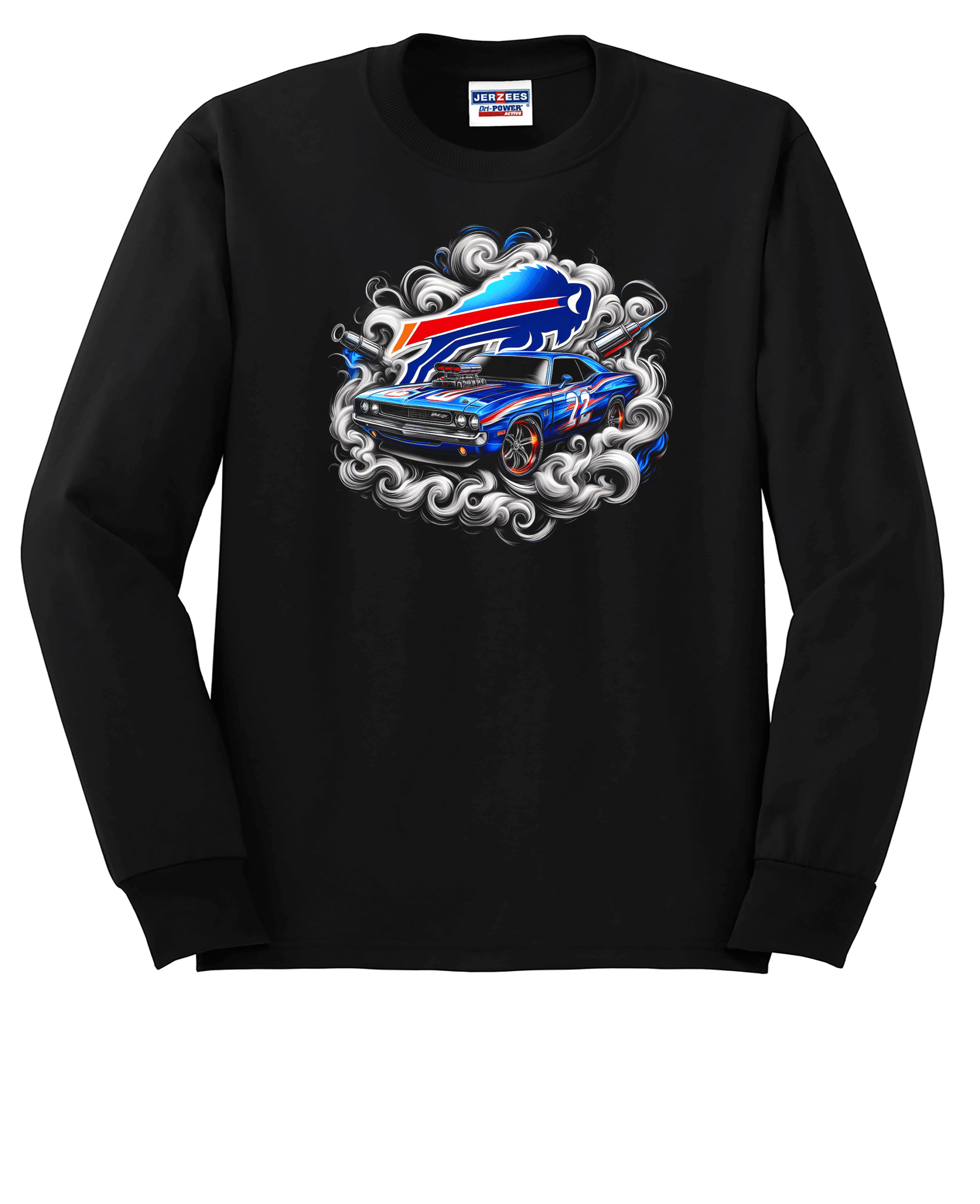 Custom Bills Muscle Car Crew Neck Sweatshirt