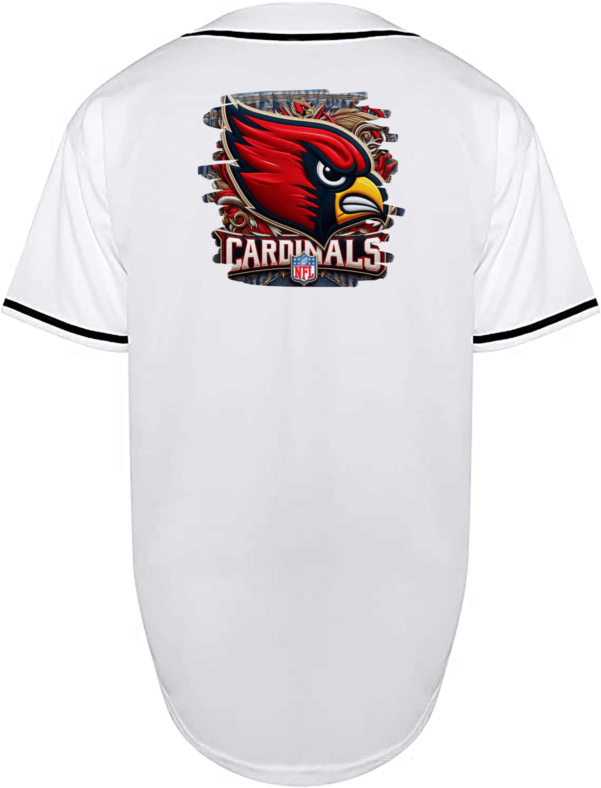 Custom Cardinals Denim Design Jersey