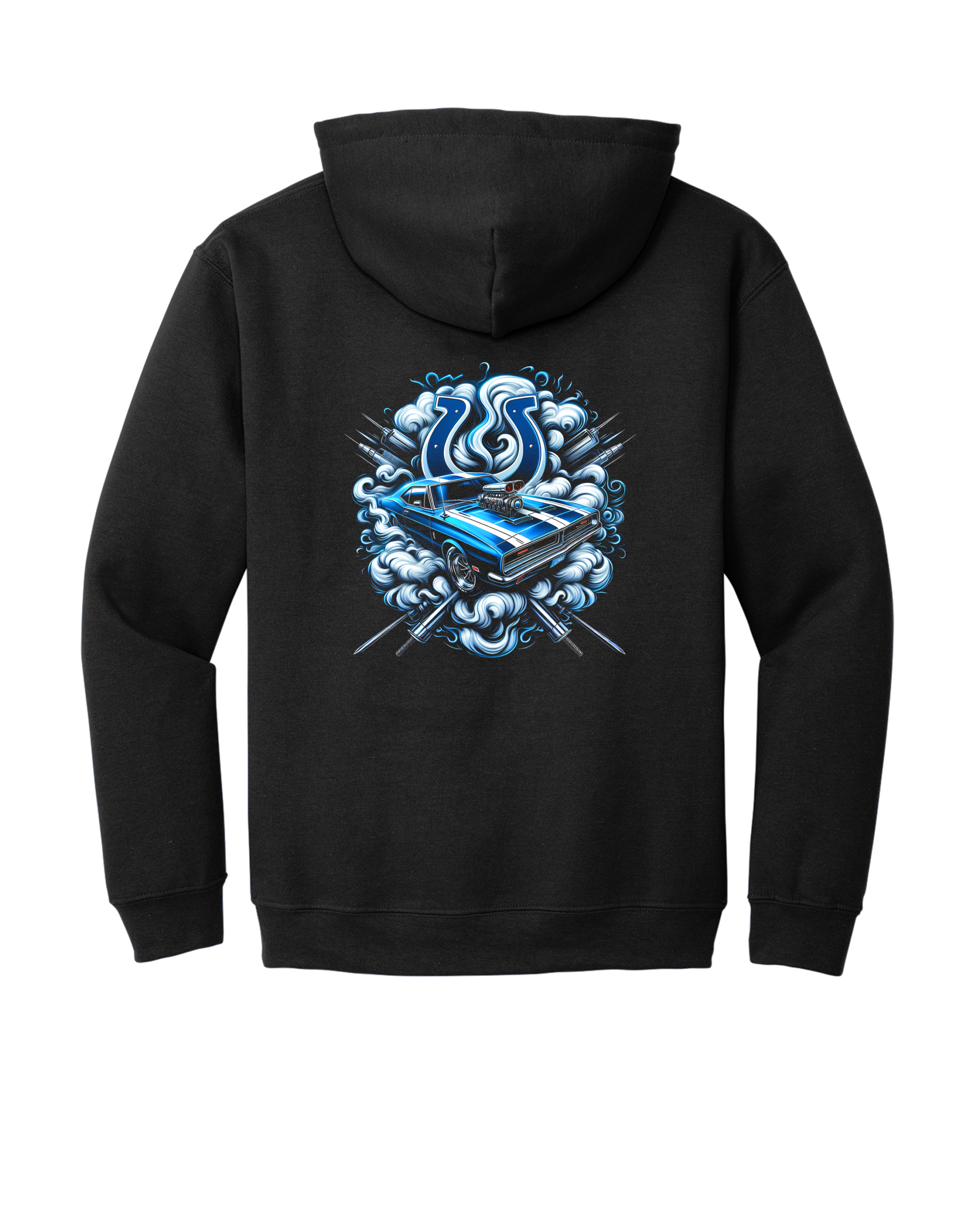 Custom Colts Muscle Car Hoodie
