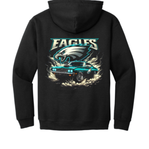Custom Eagles Muscle Car Hoodie