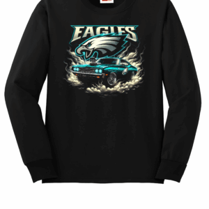 Custom Eagles Muscle Car Crew Neck Sweatshirt