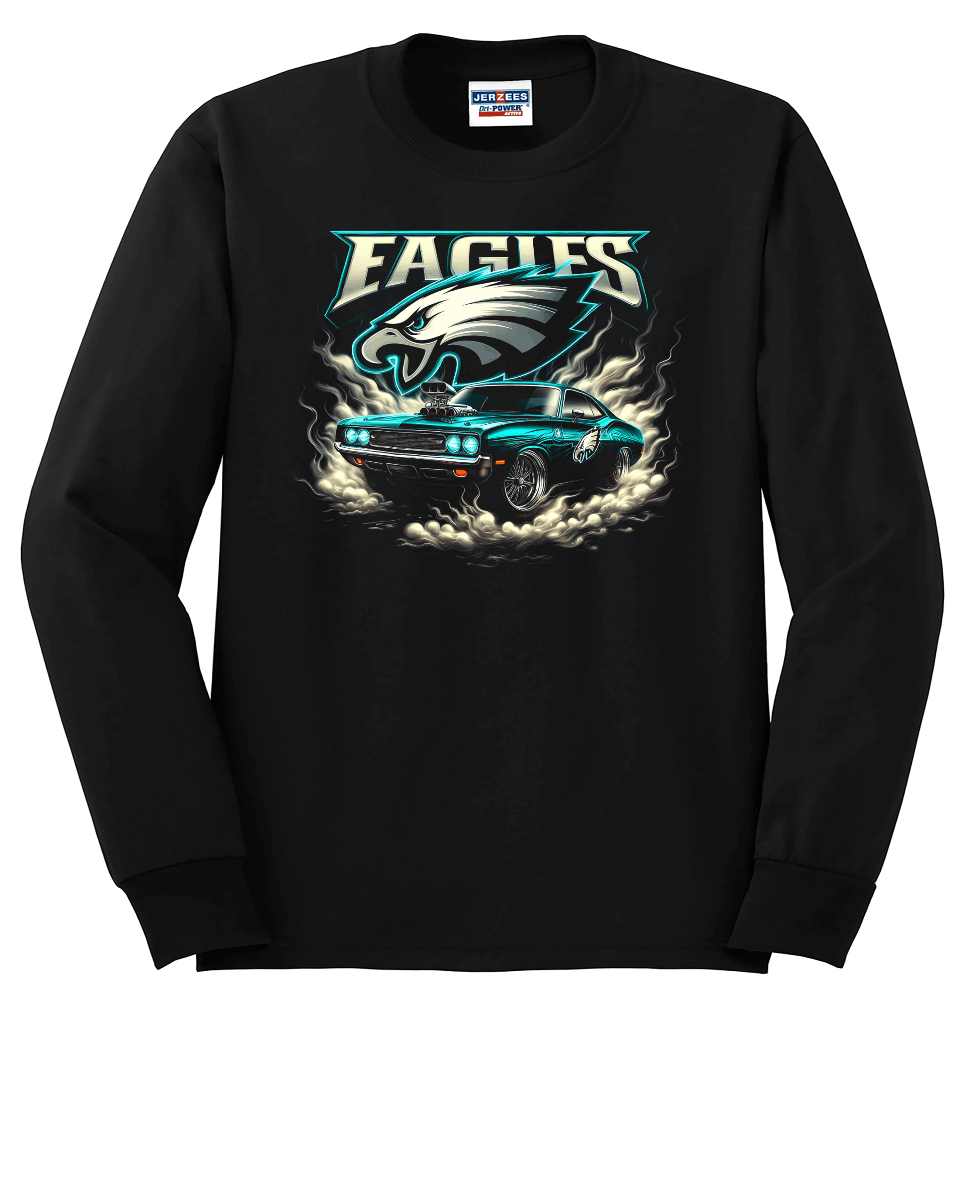 Custom Eagles Muscle Car Crew Neck Sweatshirt