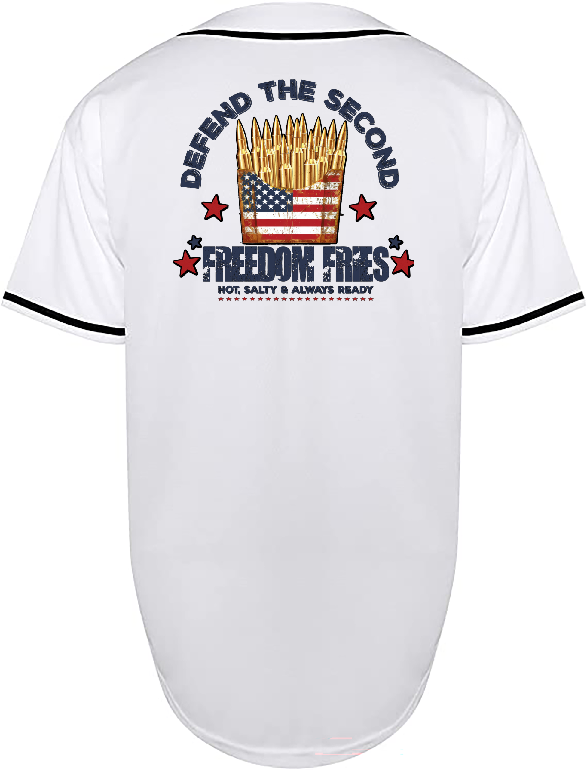 Custom Patriotic Freedom Fries Jersey