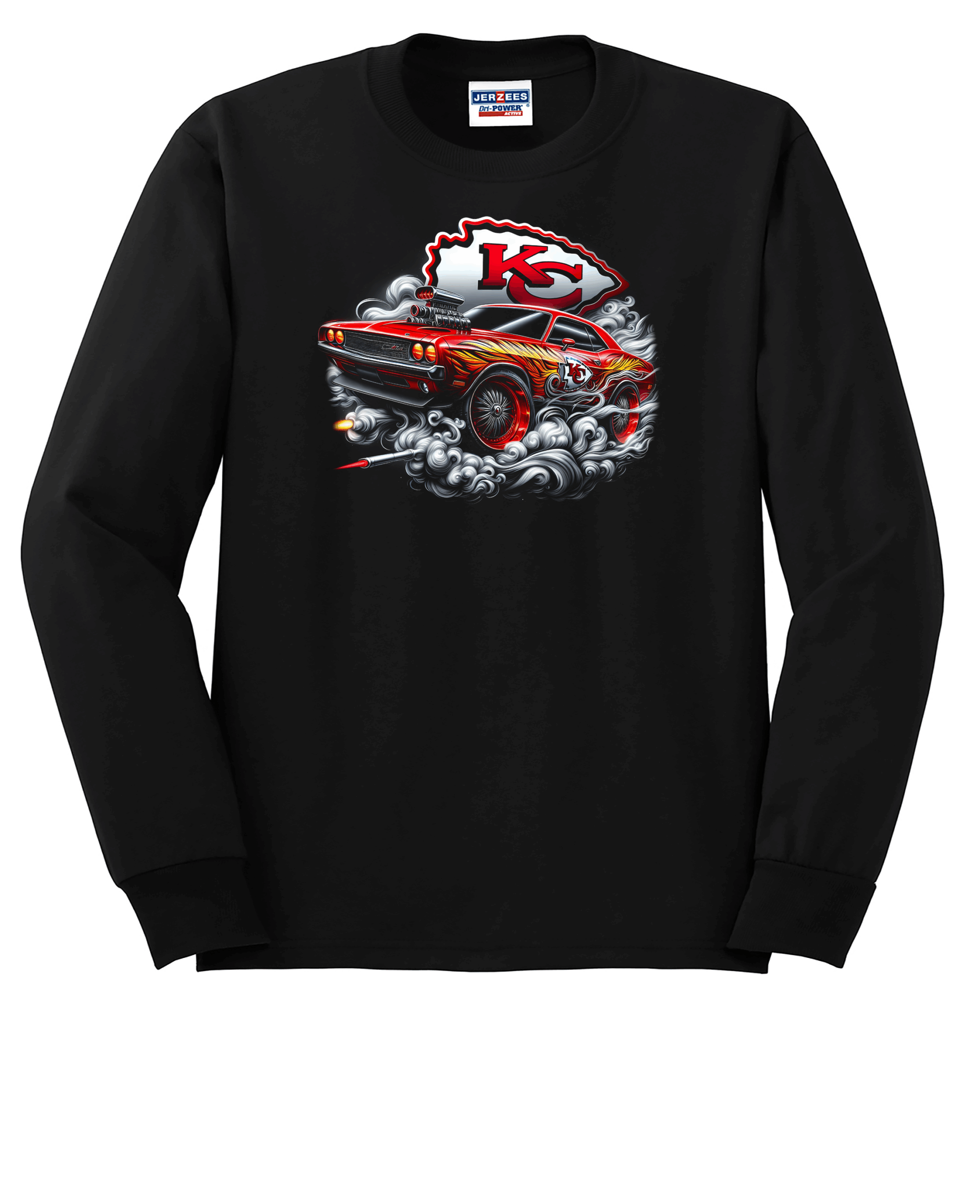 Custom Chiefs Muscle Car Crew Neck Sweatshirt