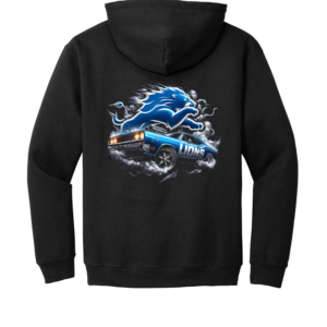 Custom Lions Muscle Car Hoodie