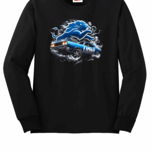 Custom Lions Muscle Car Crew Neck Sweatshirt