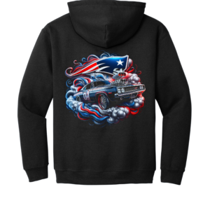 Custom Patriots Muscle Car Hoodie