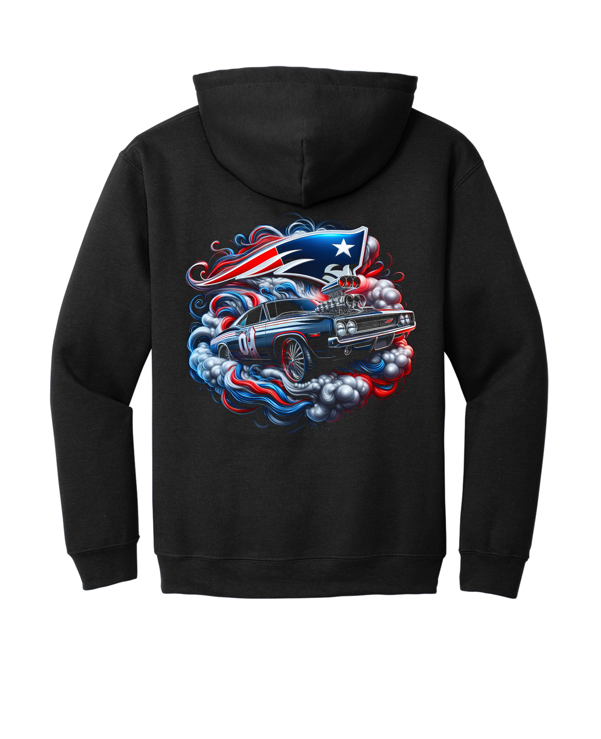 Custom Patriots Muscle Car Hoodie