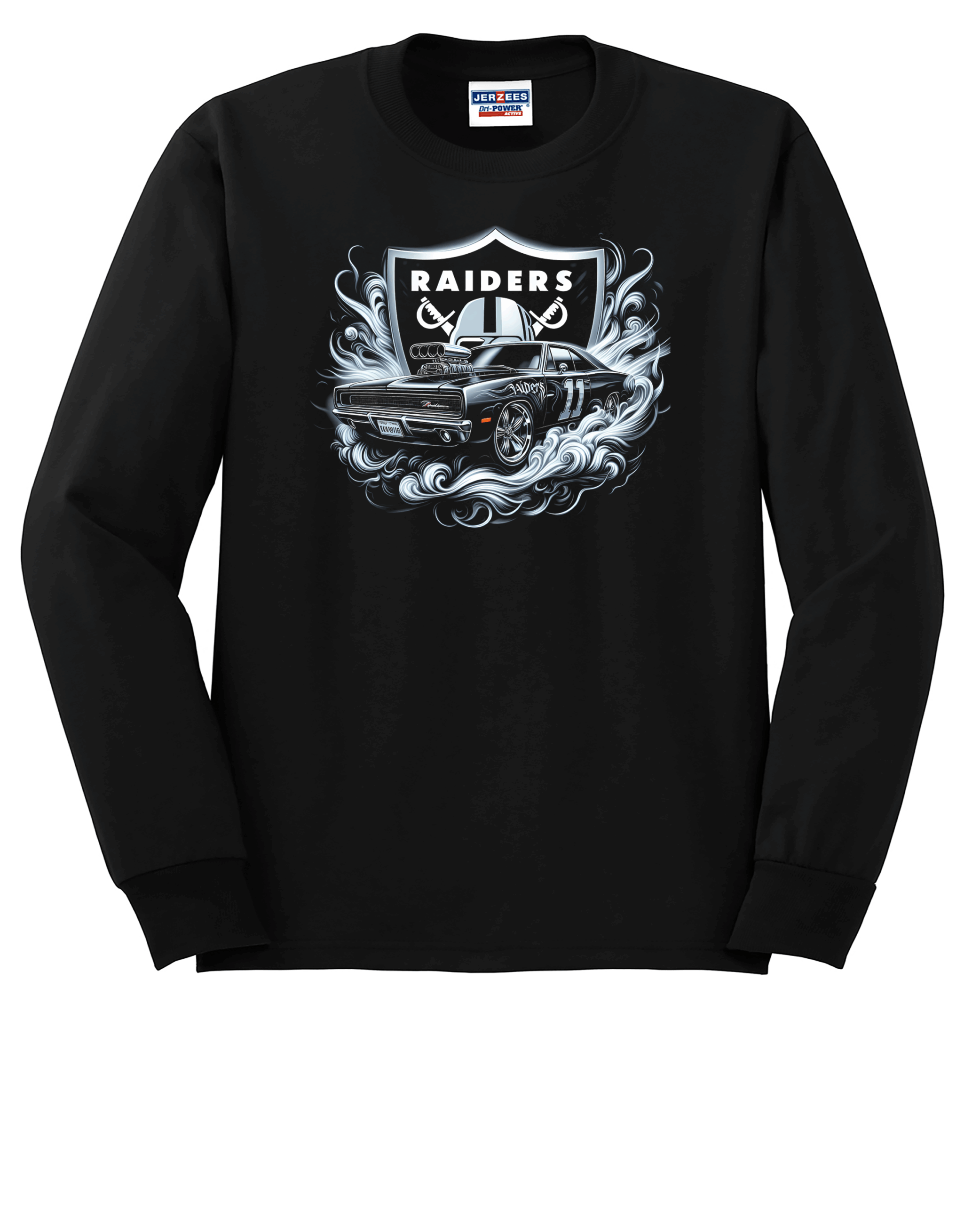 Custom Raiders Muscle Car Crew Neck Sweatshirt