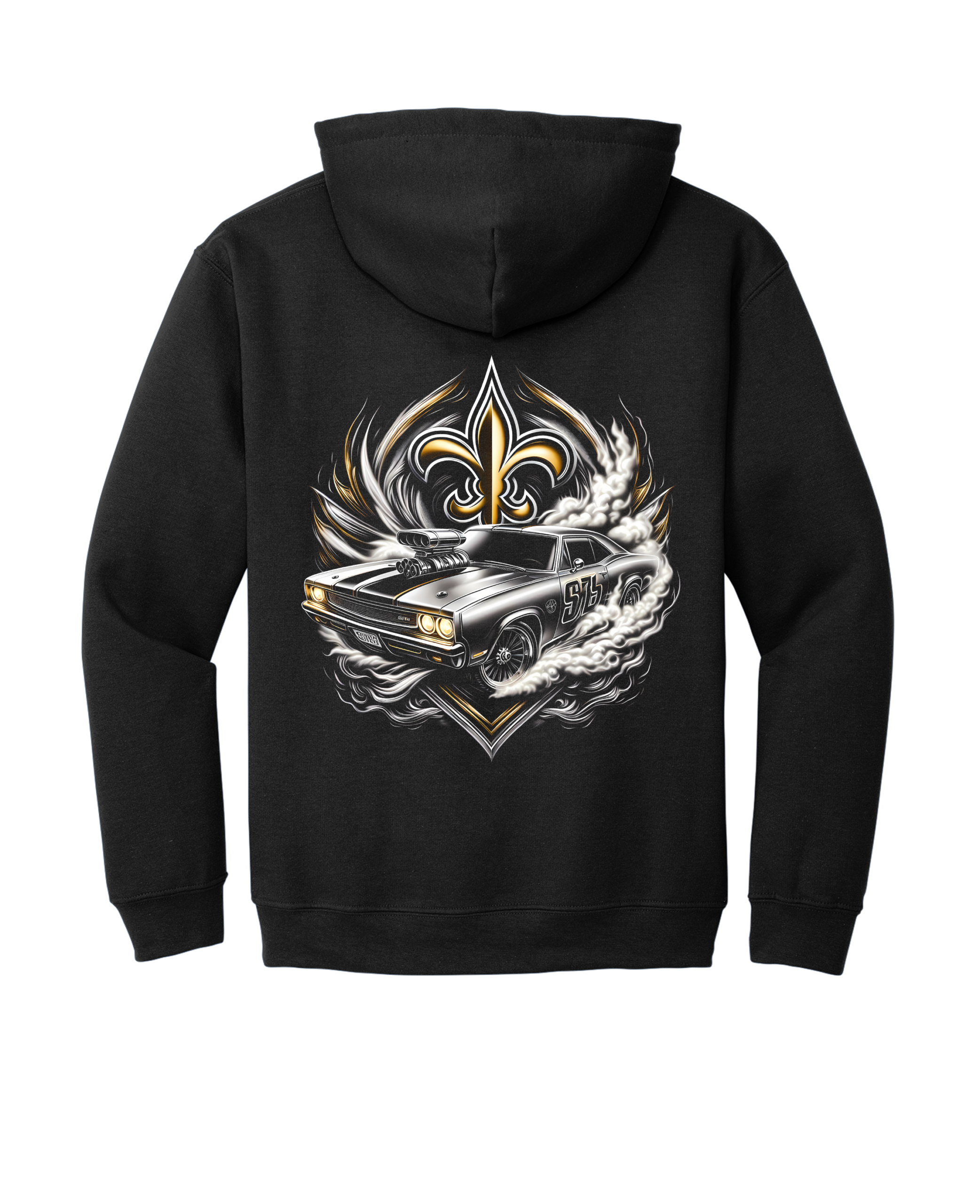 Custom Saints Muscle Car Hoodie