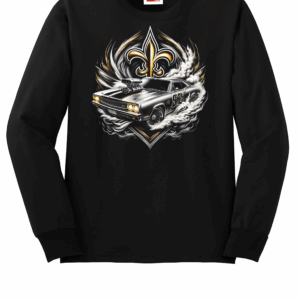 Custom Saints Muscle Car Crew Neck Sweatshirt