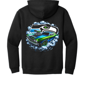 Custom Seahawks Muscle Car Hoodie