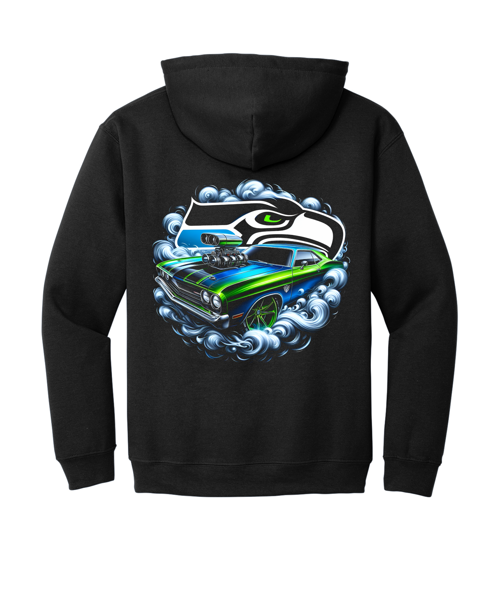 Custom Seahawks Muscle Car Hoodie