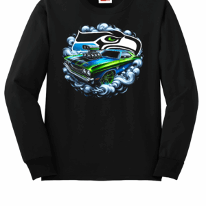 Custom Seahawks Muscle Car Crew Neck Sweatshirt
