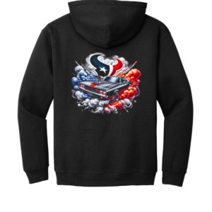 Custom Texans Muscle Car Hoodie