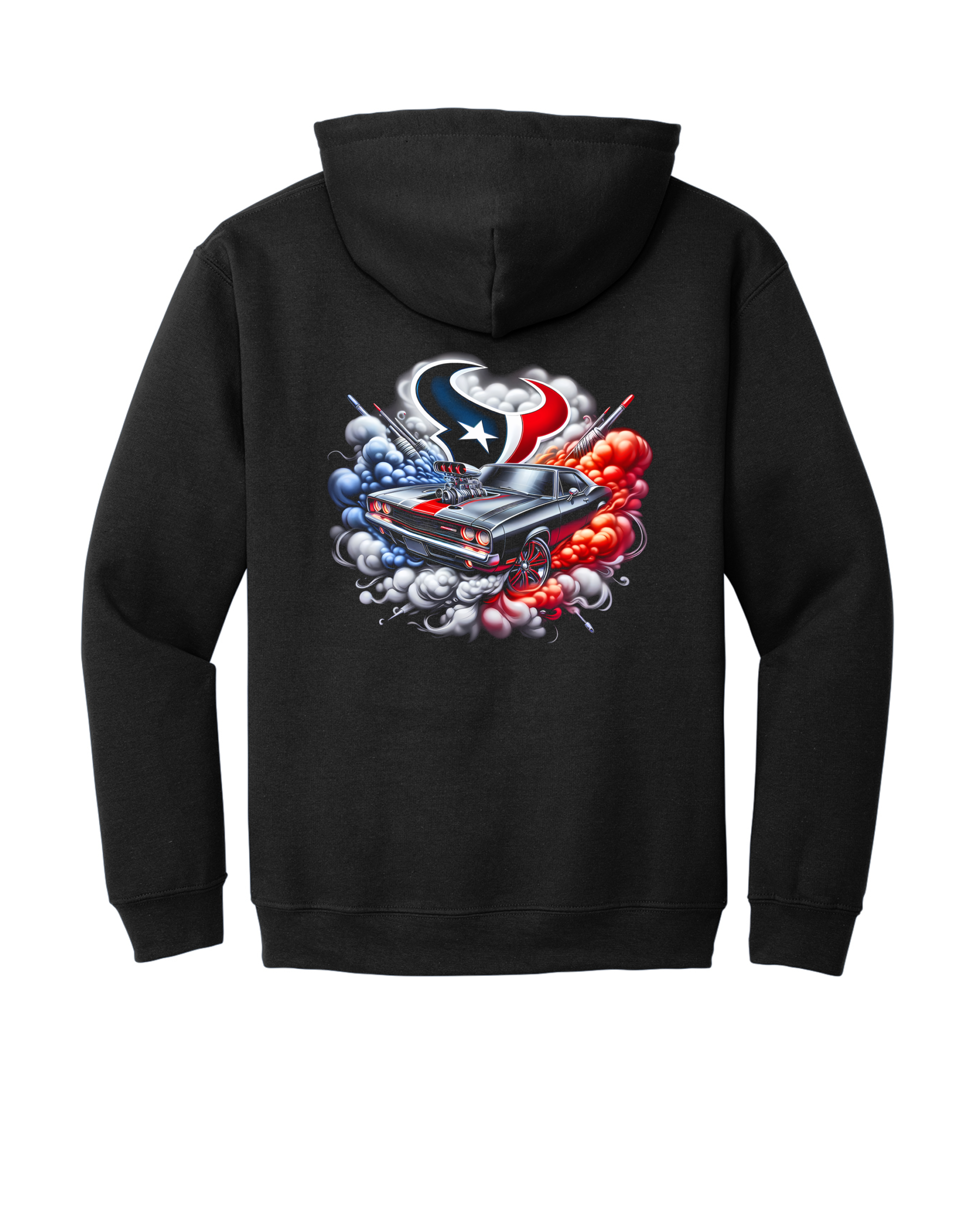 Custom Texans Muscle Car Hoodie
