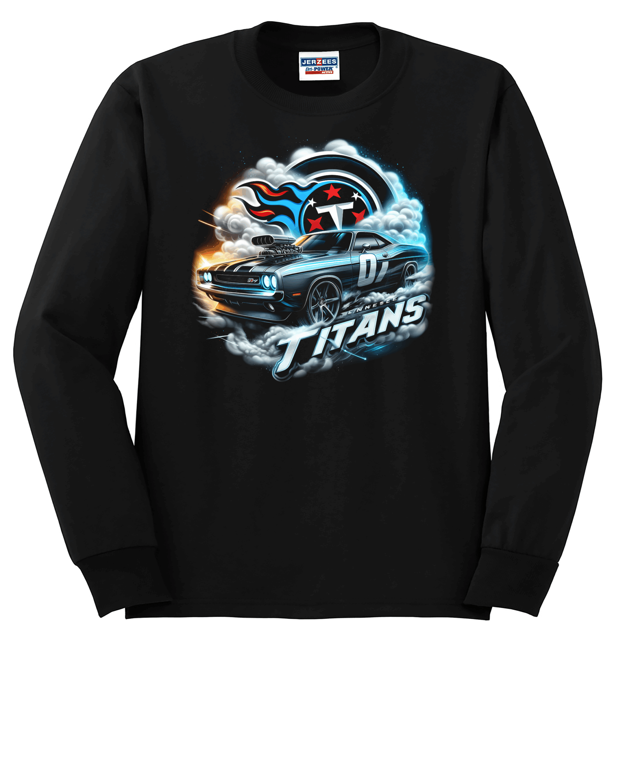 Custom Titans Muscle Car Crew Neck Sweatshirt