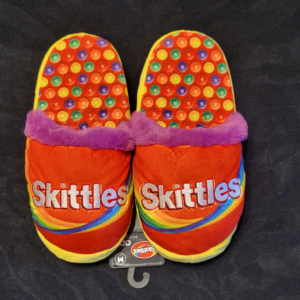 Skittles Fuzzy Slippers