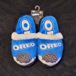 Oreo Cookie Fuzzy Slippers