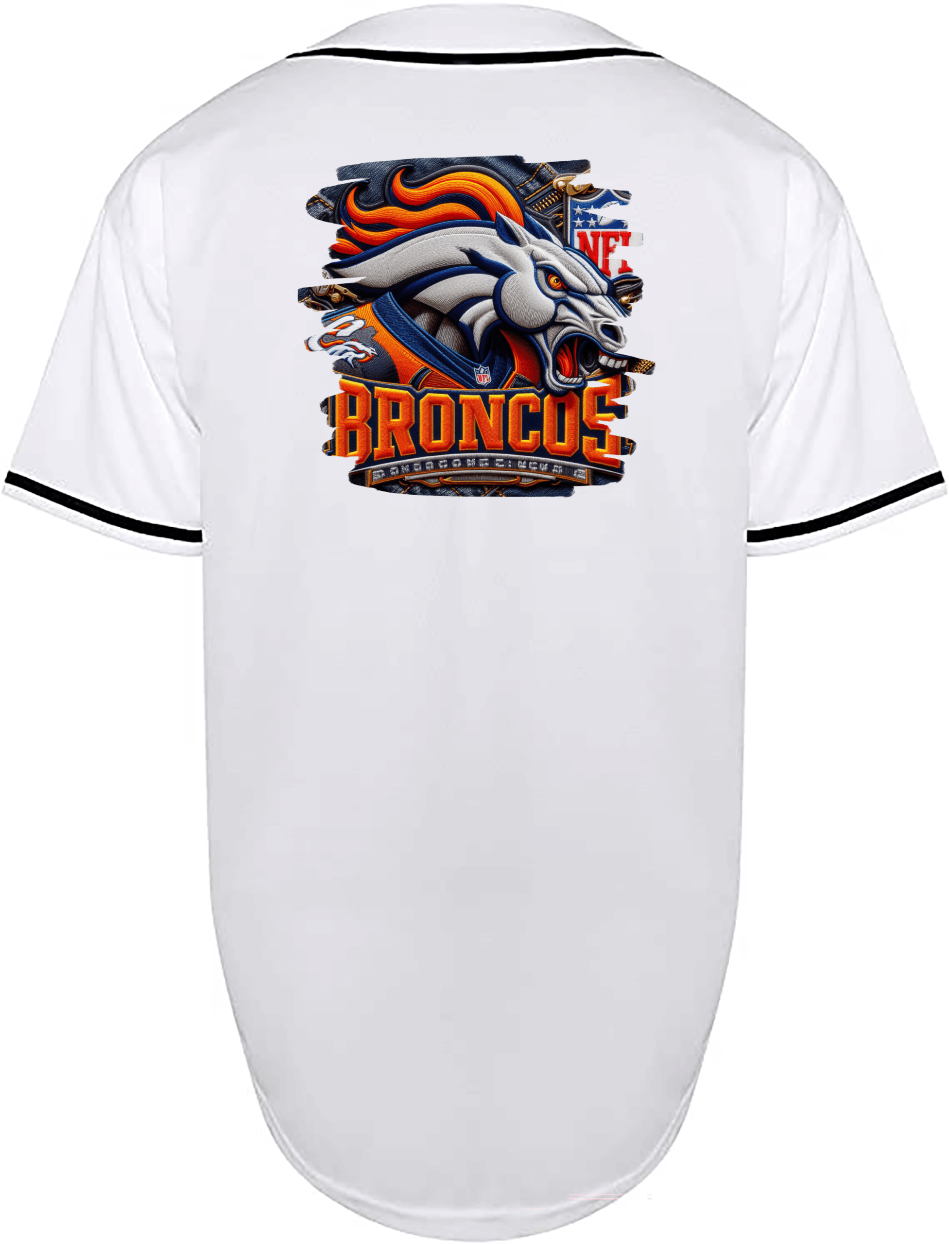 Custom Broncos Denim Design Jersey