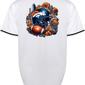 Custom Broncos Helmet Jersey