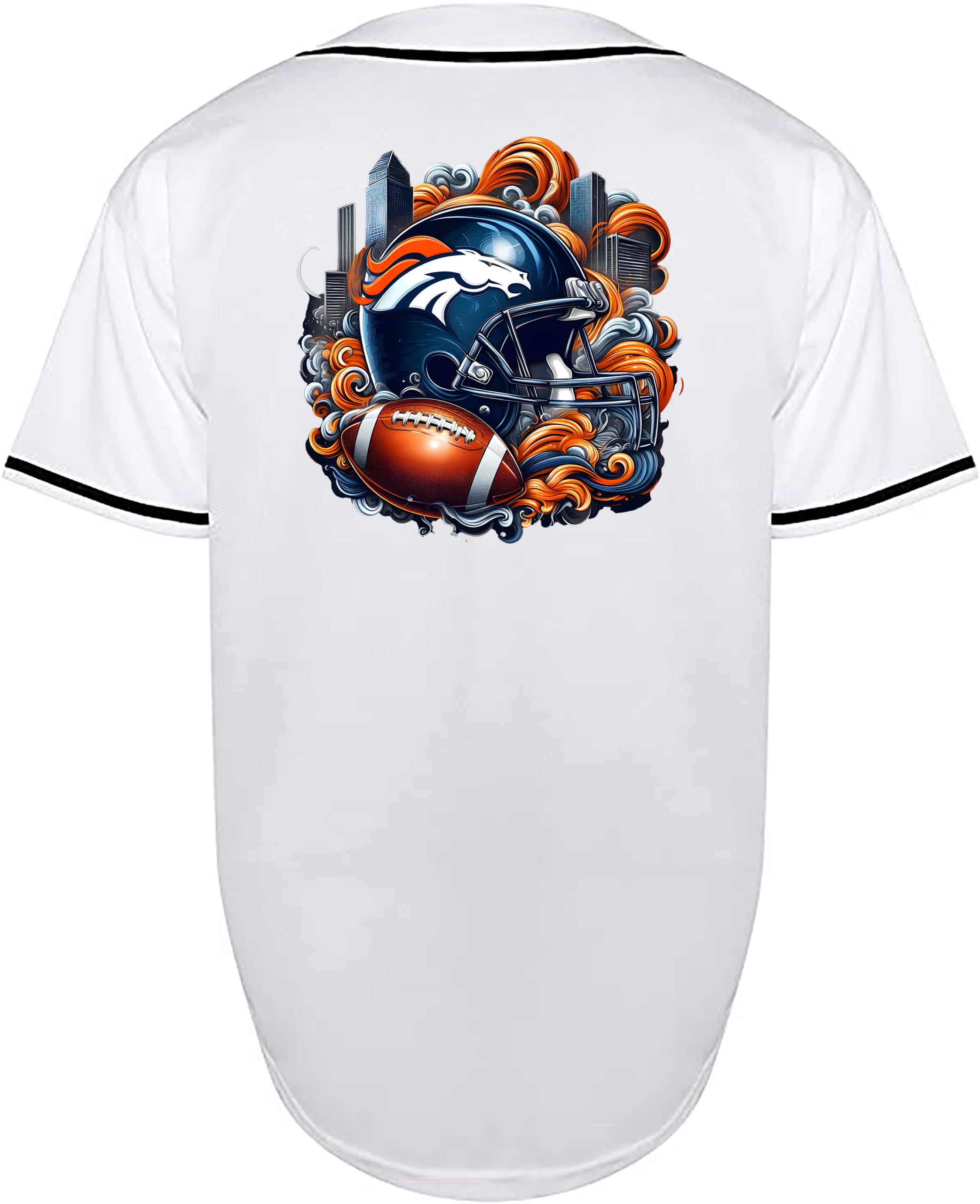 Custom Broncos Helmet Jersey
