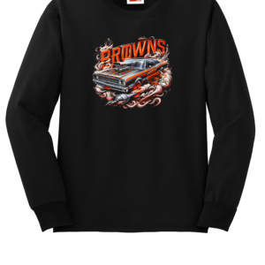 Custom Browns Muscle Car Crew Neck Sweatshirt