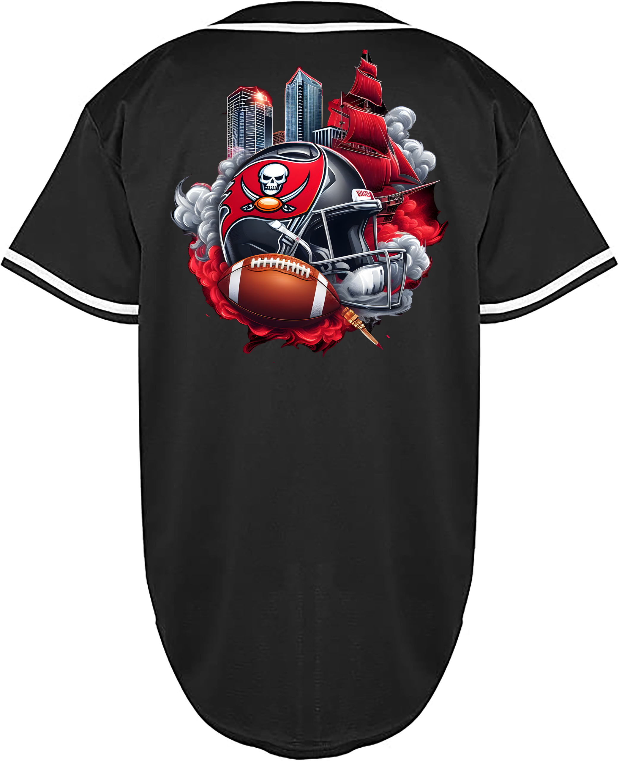 Custom Buccaneers Helmet Jersey