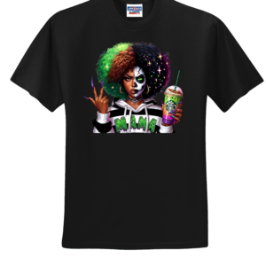 Custom Beetle Juice Green Hair Mama T Shirt