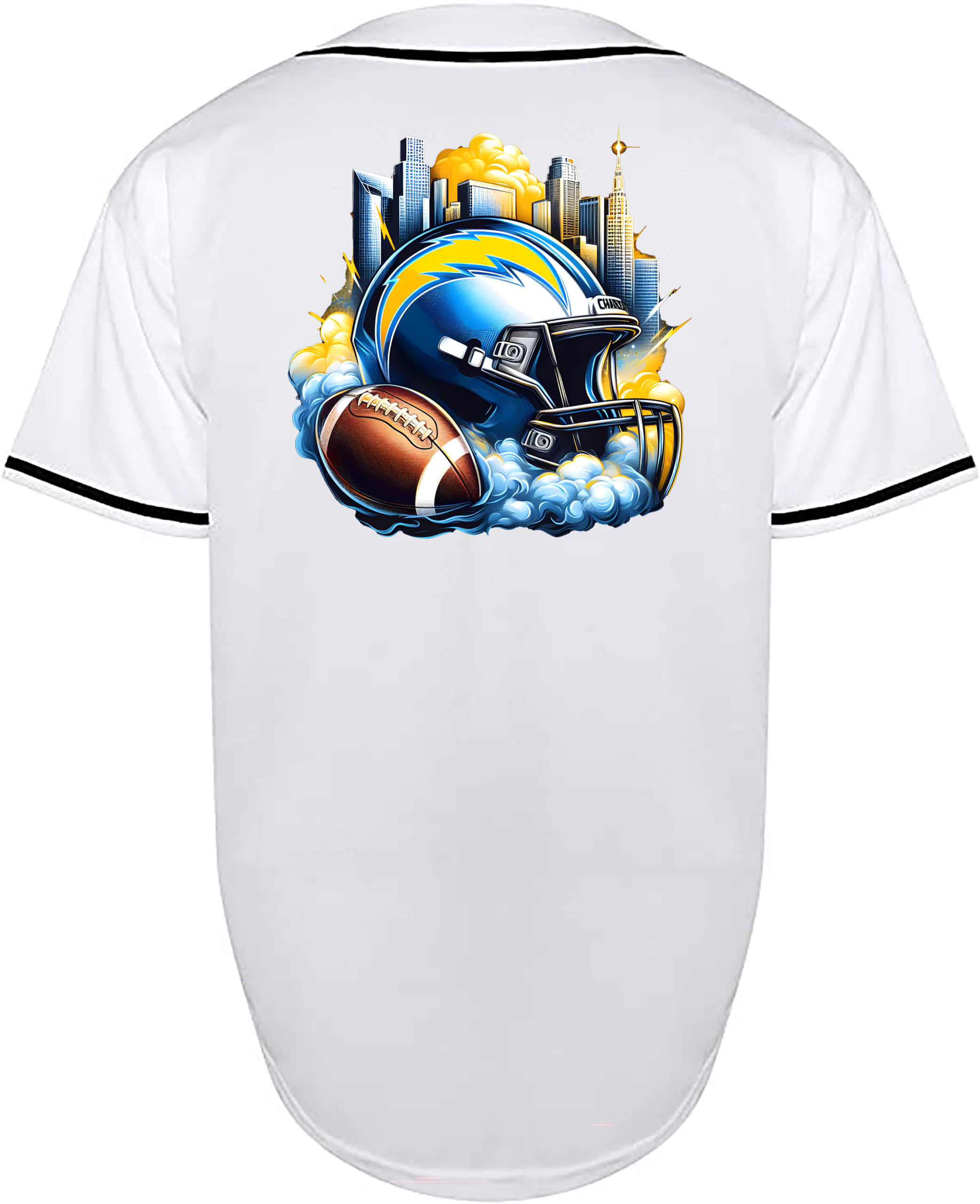 Custom Chargers Helmet Jersey