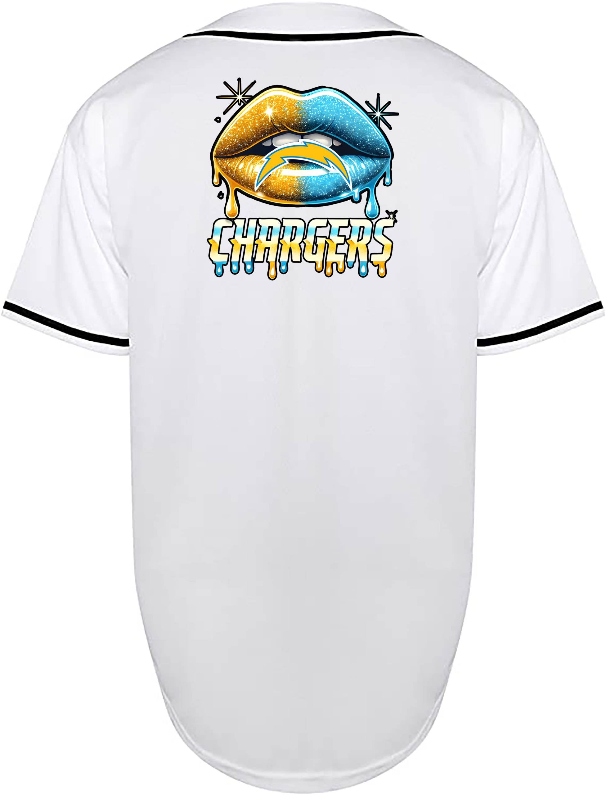 Custom Chargers Lips Jersey