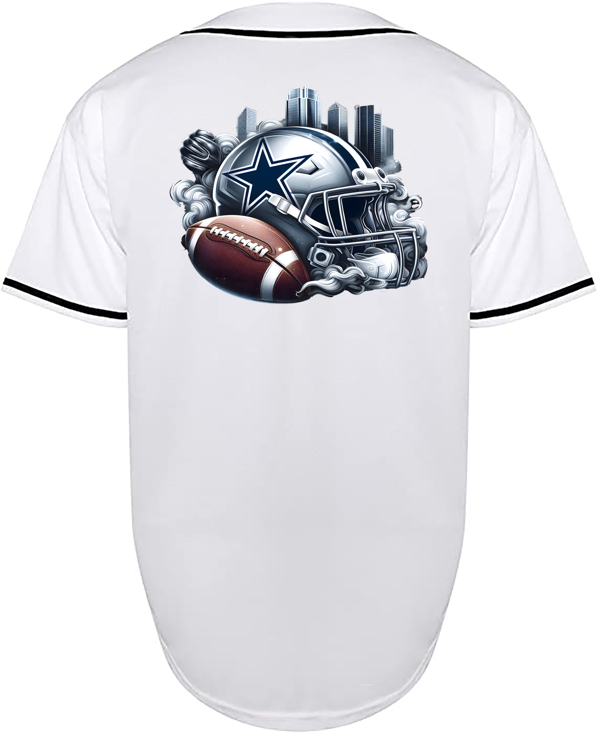 Custom Cowboys Helmet Jersey