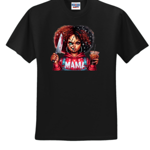 Custom Halloween Chucky Red Hair Mama T Shirt