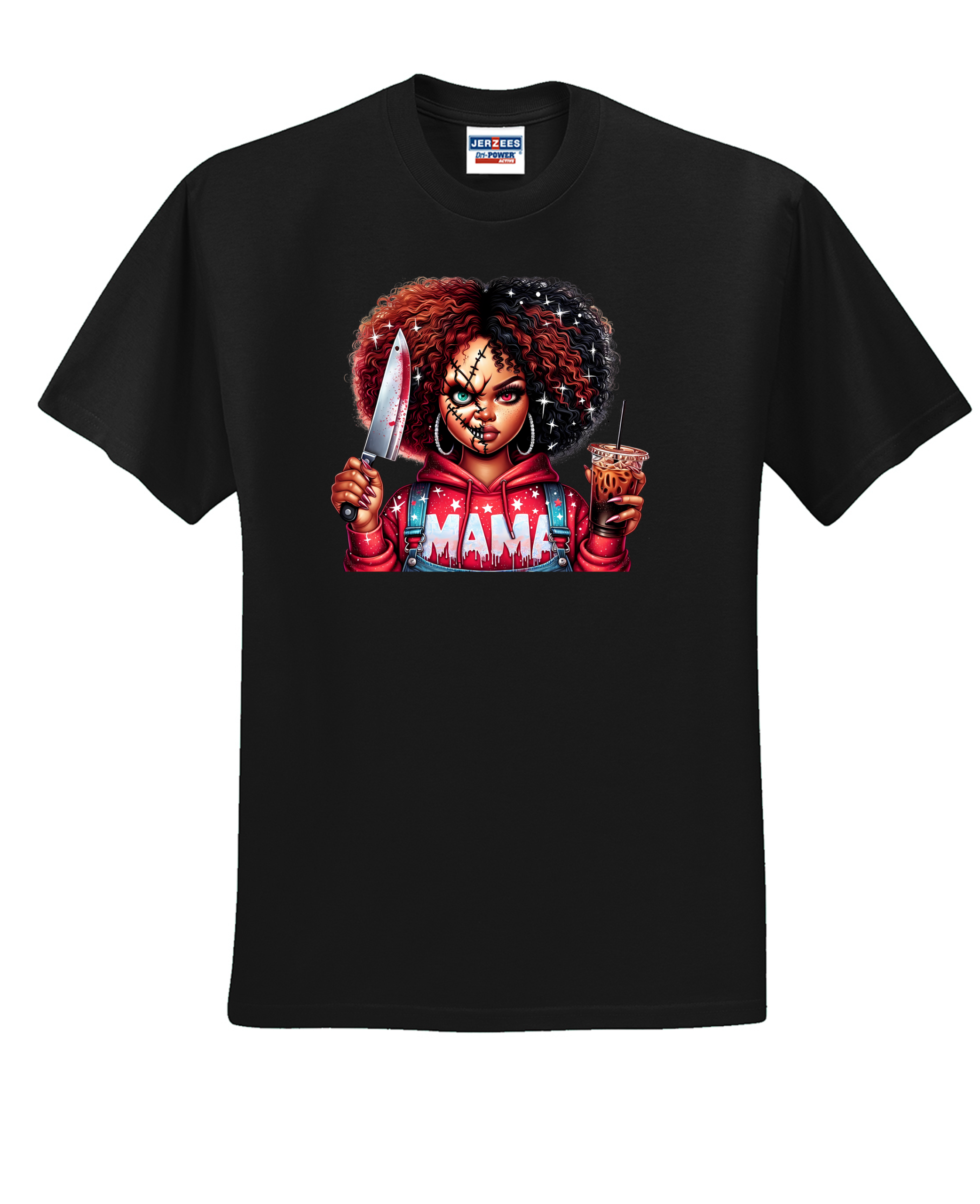 Custom Halloween Chucky Red Hair Mama T Shirt