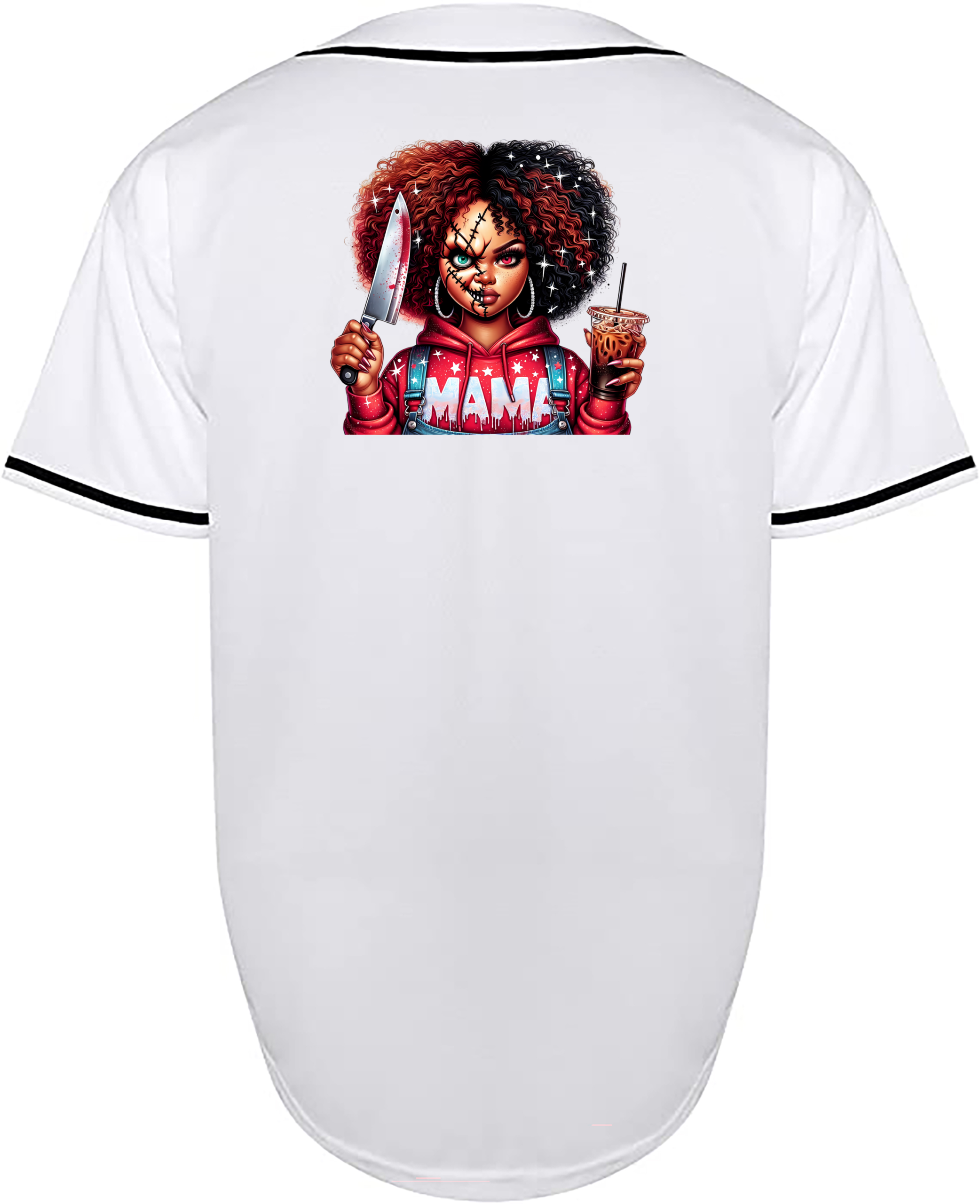 Custom Halloween Chucky Red Hair Mama Jersey