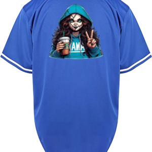 Custom Halloween Chucky Brown Hair Mama Jersey