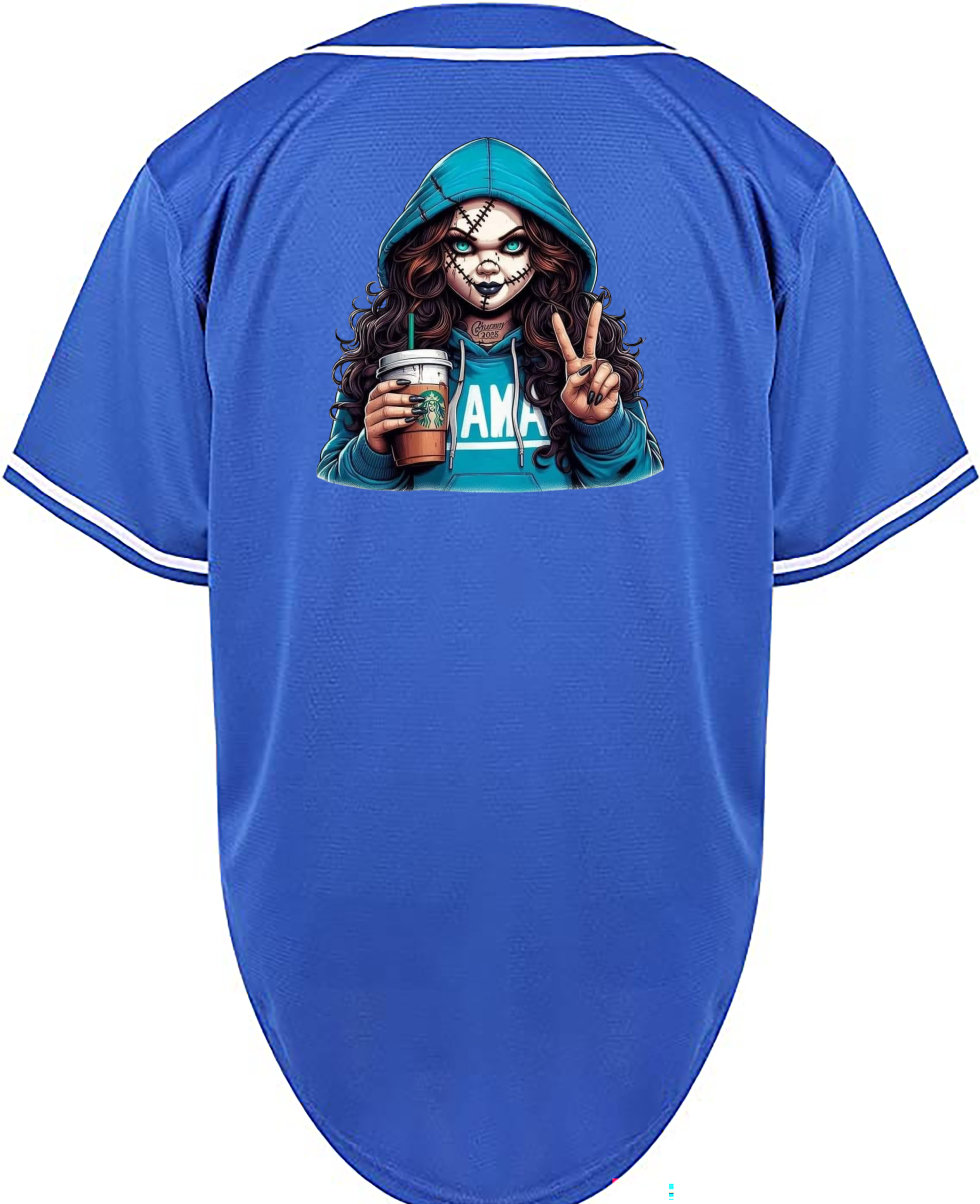 Custom Halloween Chucky Brown Hair Mama Jersey