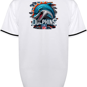 Custom Dolphins Denim Jersey