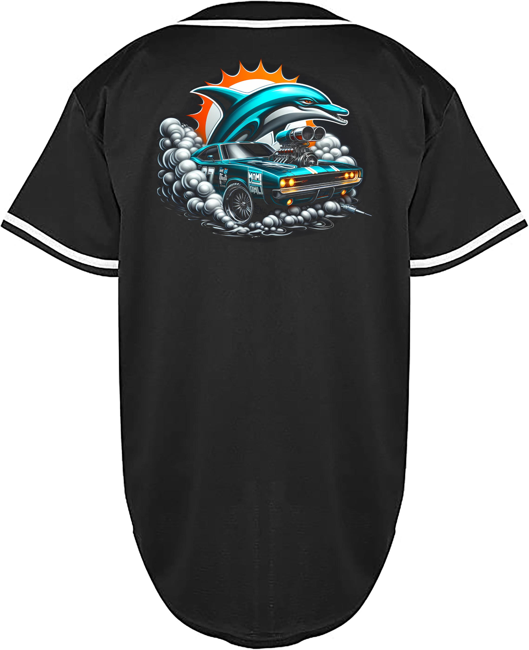 Custom Dolphins Muscle Car Jersey