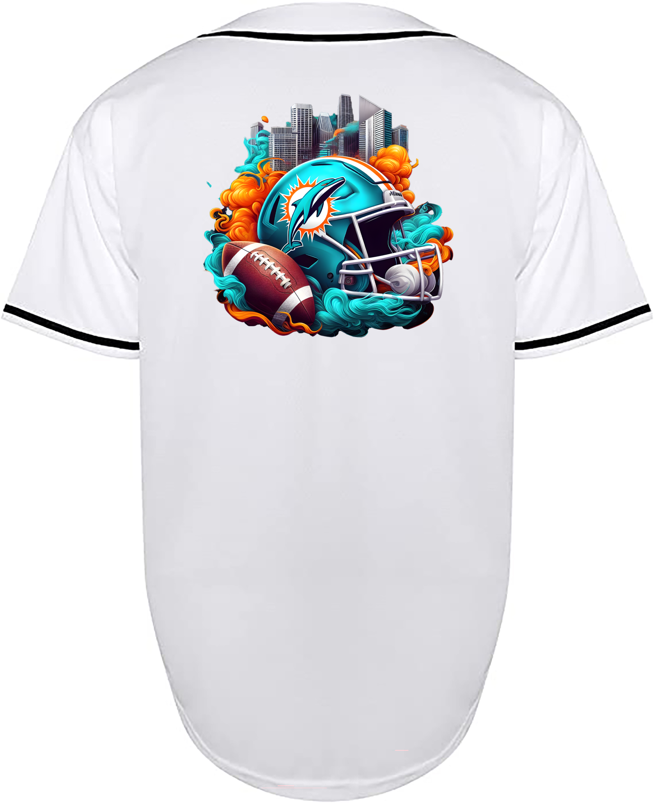 Custom Dolphins Helmet Jersey