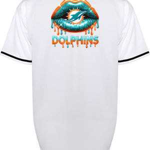 Custom Dolphins Lips Jersey