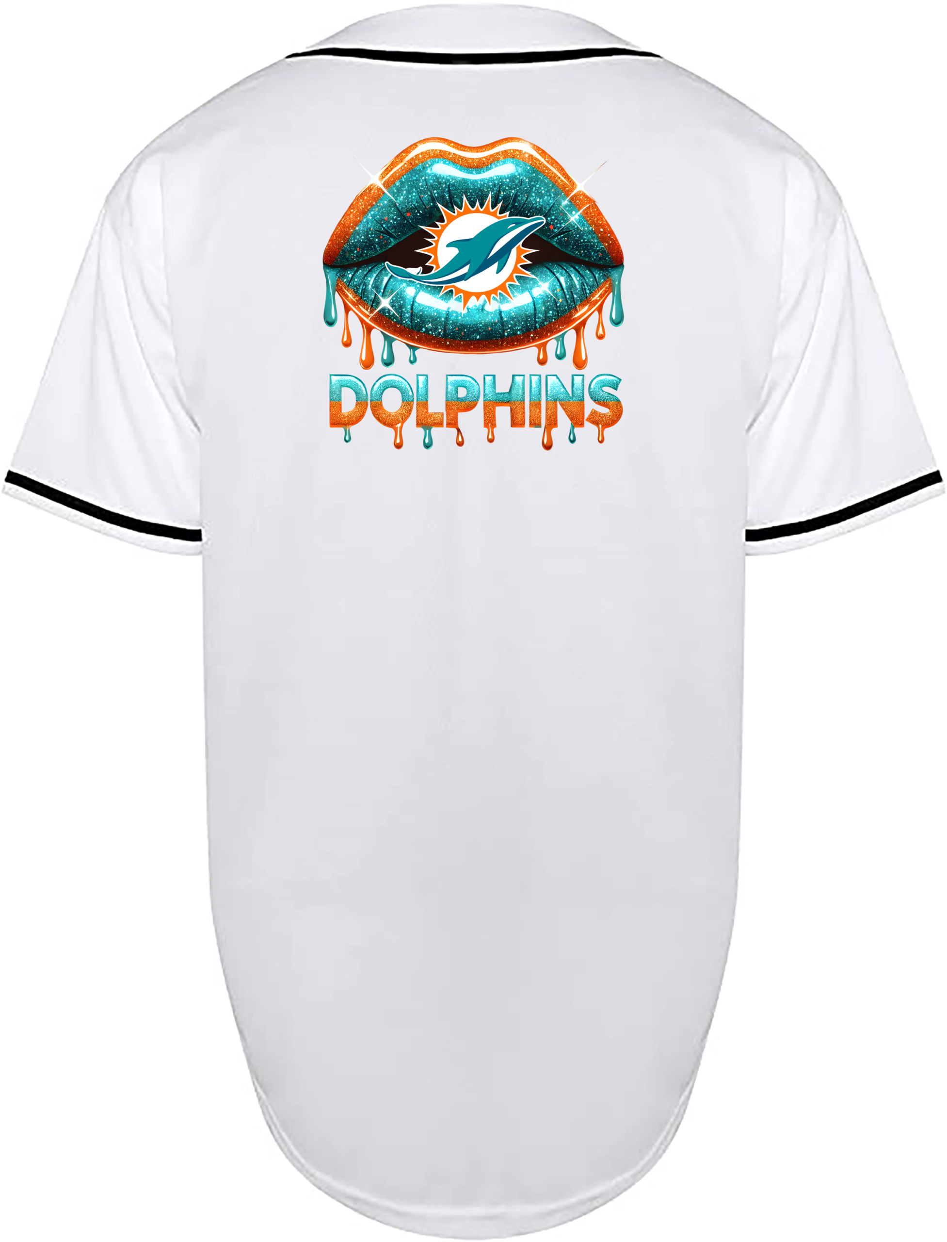 Custom Dolphins Lips Jersey