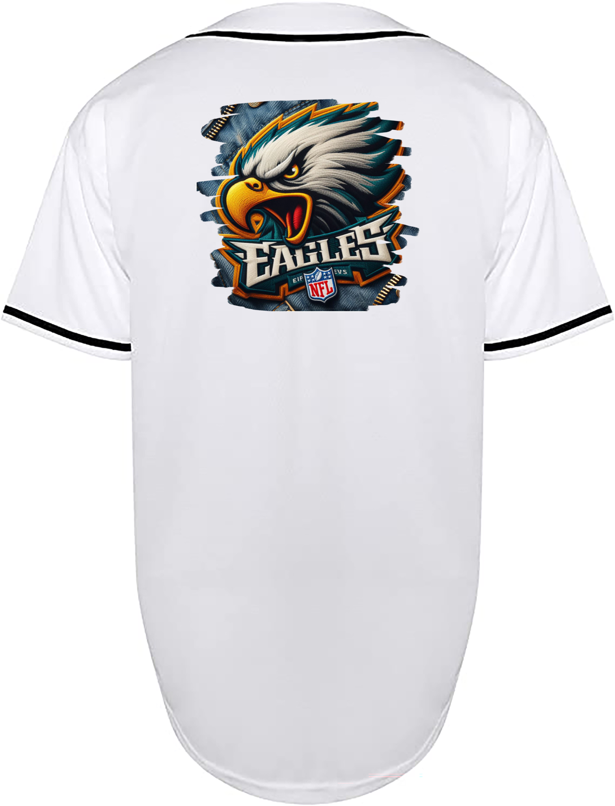 Custom Eagles Denim Jersey