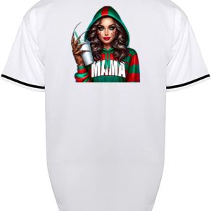 Custom Halloween Freddy Krueger Mama Red Green Jersey