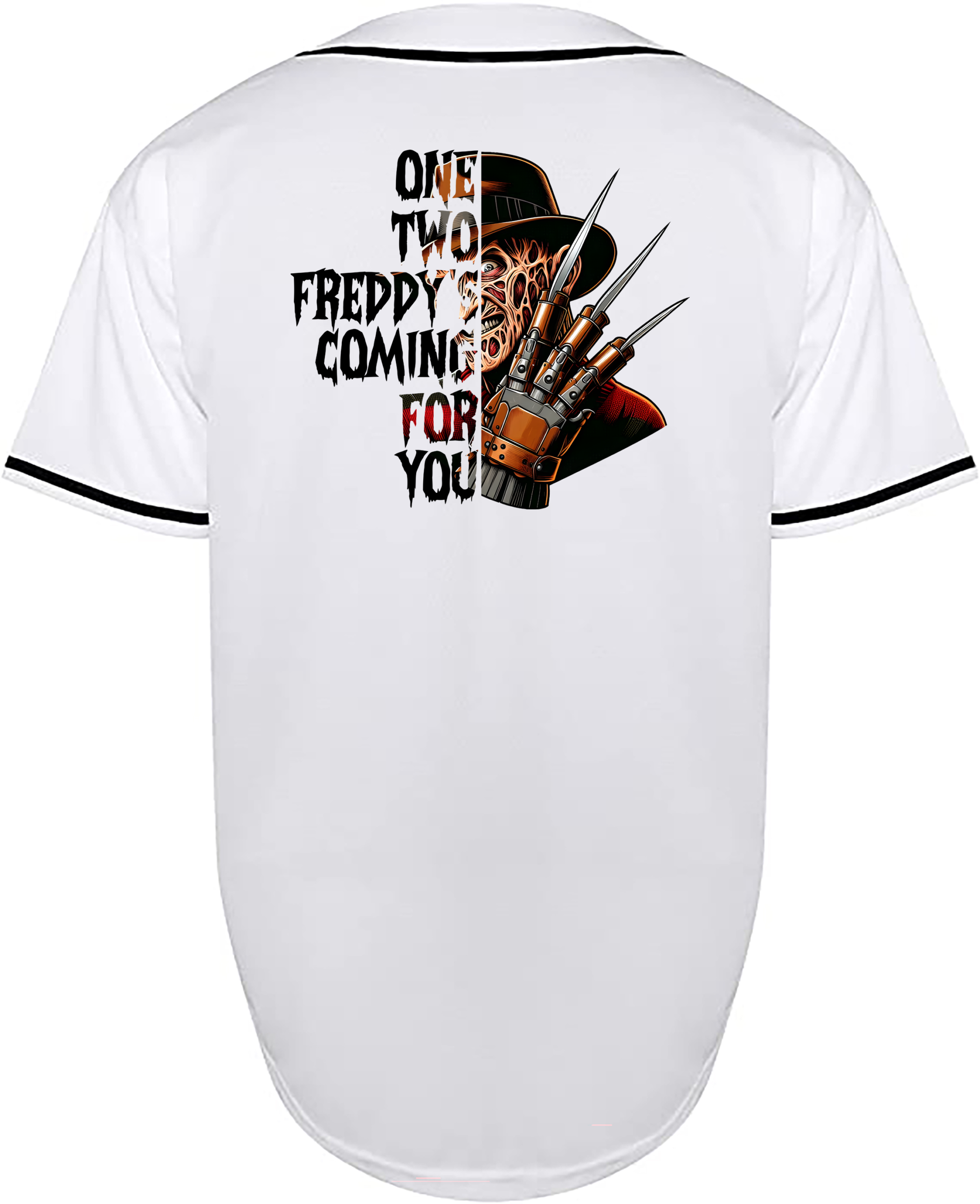 Custom Halloween Freddy Krueger Jersey