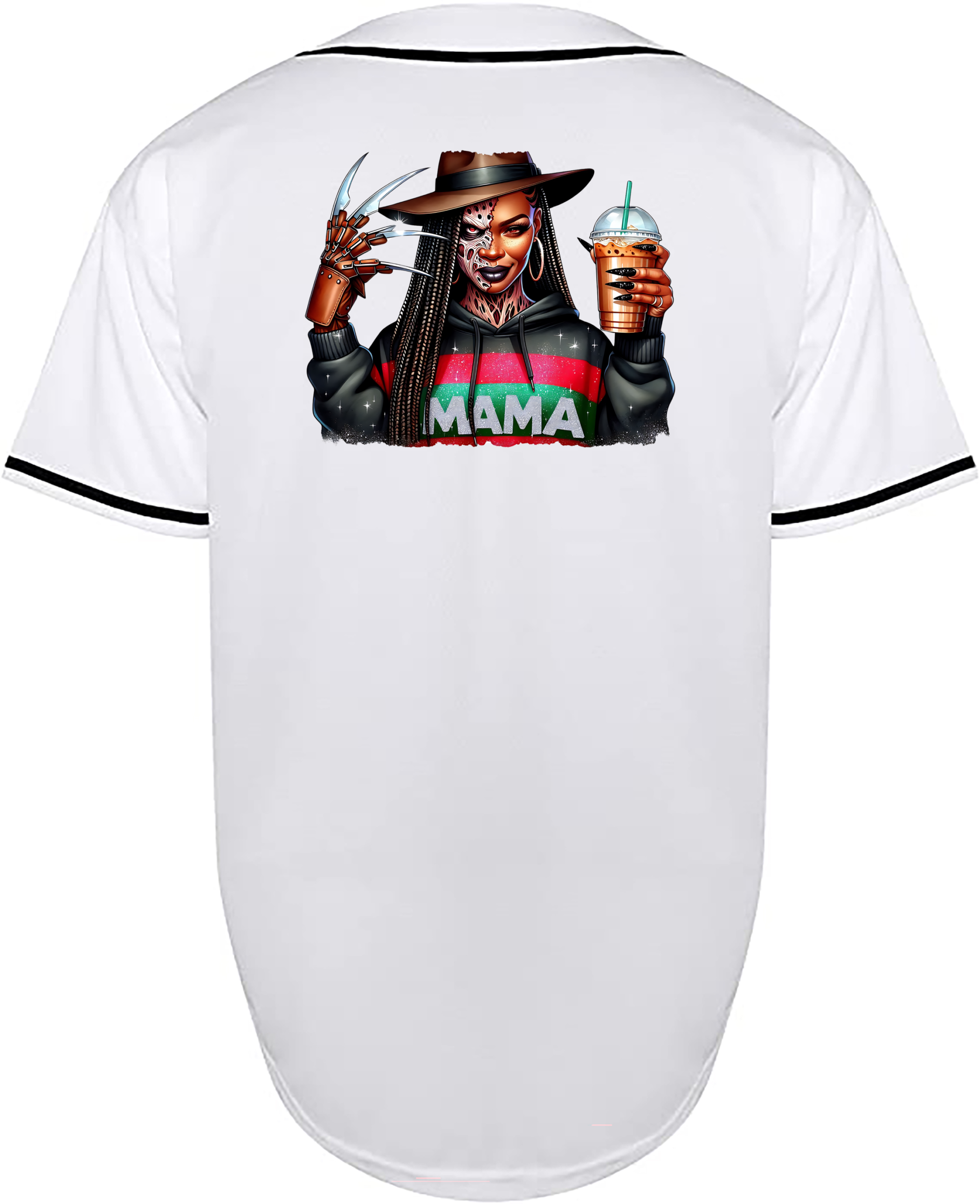 Custom Halloween Freddy Krueger Mama Jersey